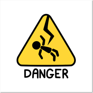 DANGER - (Electrocuted Person) Posters and Art